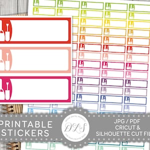Manicure Planner Stickers, Manicure Printable Stickers, Nail Appointment Stickers, Pedicure Stickers, Beauty Planner Stickers, FS131