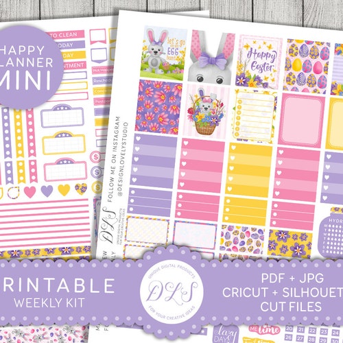 Printable Mini Happy Planner Stickers Llama Planner Stickers | Etsy