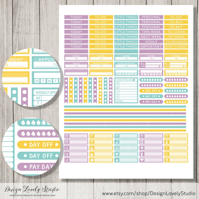 Weekly Planner Printable Erin Condren Horizontal Printable - Etsy