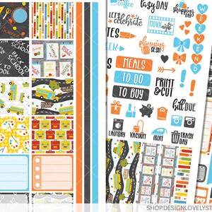 Back to School Planner Stickers, Printable HOBONICHI Weeks Stickers Kit ... Back to School Planner Stickers, Printable HOBONICHI Weeks Stickers Kit ...