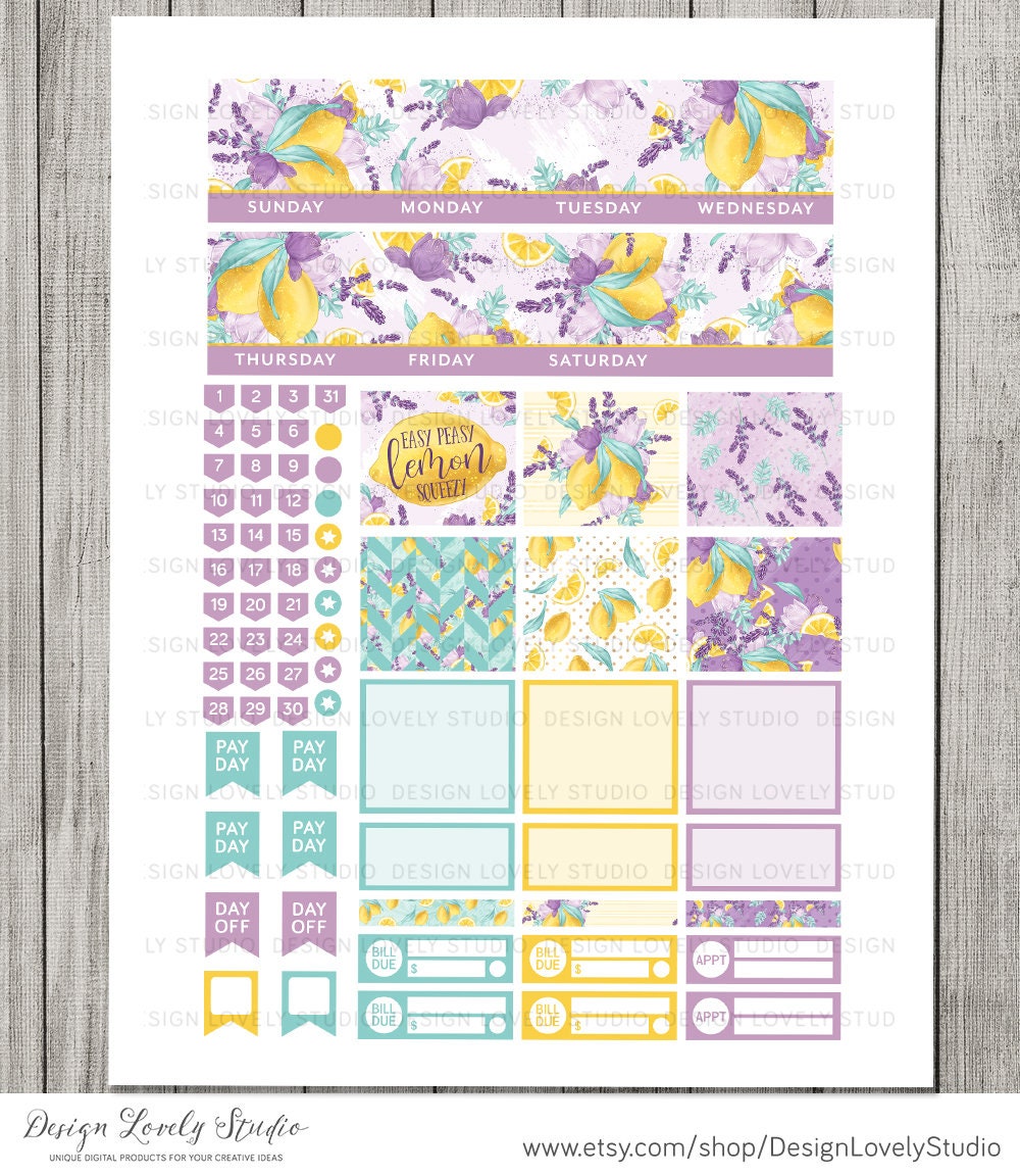 Erin Condren Monthly Planner Stickers Erin Condren Monthly Planner Stickers