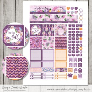 Happy Planner September Monthly Kit, Printable September Monthly Kit ...