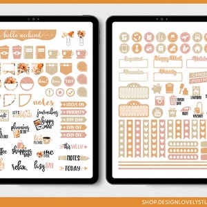 Digitala höstklistermärken, digitala höstklistermärken, Goodnotes-klistermärken, iPad-klistermärken, digitala planeringsklistermärken, Paris på hösten, DS134 bild 4