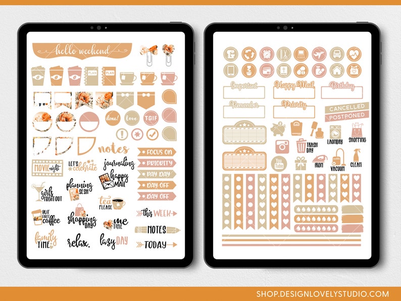 Digitala höstklistermärken, digitala höstklistermärken, Goodnotes-klistermärken, iPad-klistermärken, digitala planeringsklistermärken, Paris på hösten, DS134 bild 4