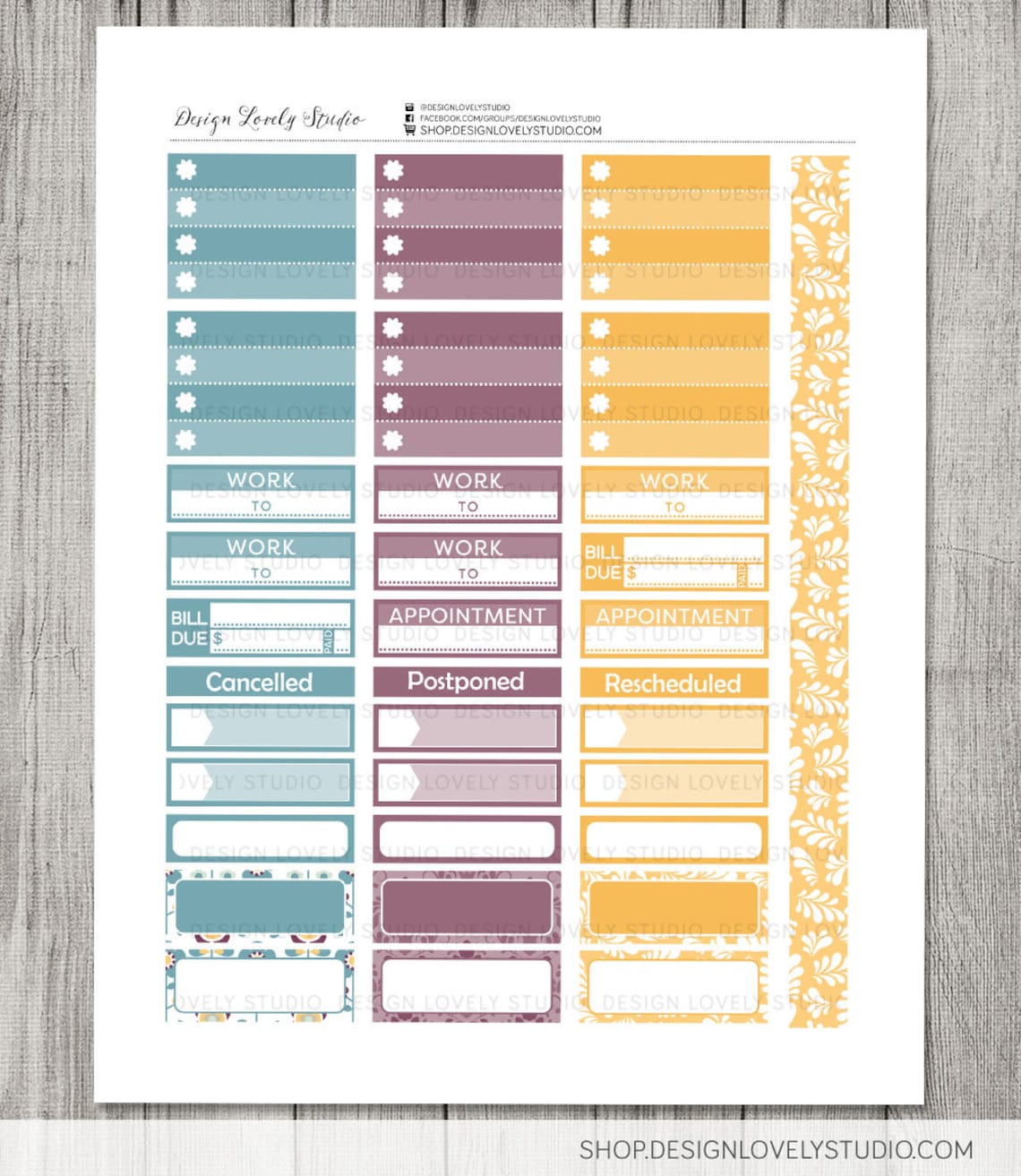 Big Happy Planner Stickers Printable