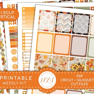 Printable Halloween Planner Stickers Kit for Erin Condren Vertical Planner, Halloween Weekly Stickers Kit, October Planner Stickers, VS113