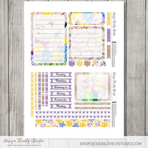 Printable NOTES PAGE Stickers for Erin Condren Life Planner, Notes Page ...