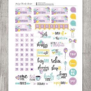 PRINTABLE Big Happy Planner Stickers Kit, Weekly Planner Printable ...