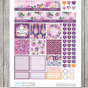 Big Happy Planner Monthly Kit, Printable Big Happy Planner Monthly ...