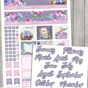 Erin Condren Monthly Kit, Spring Planner Printables, Monthly Planner ...