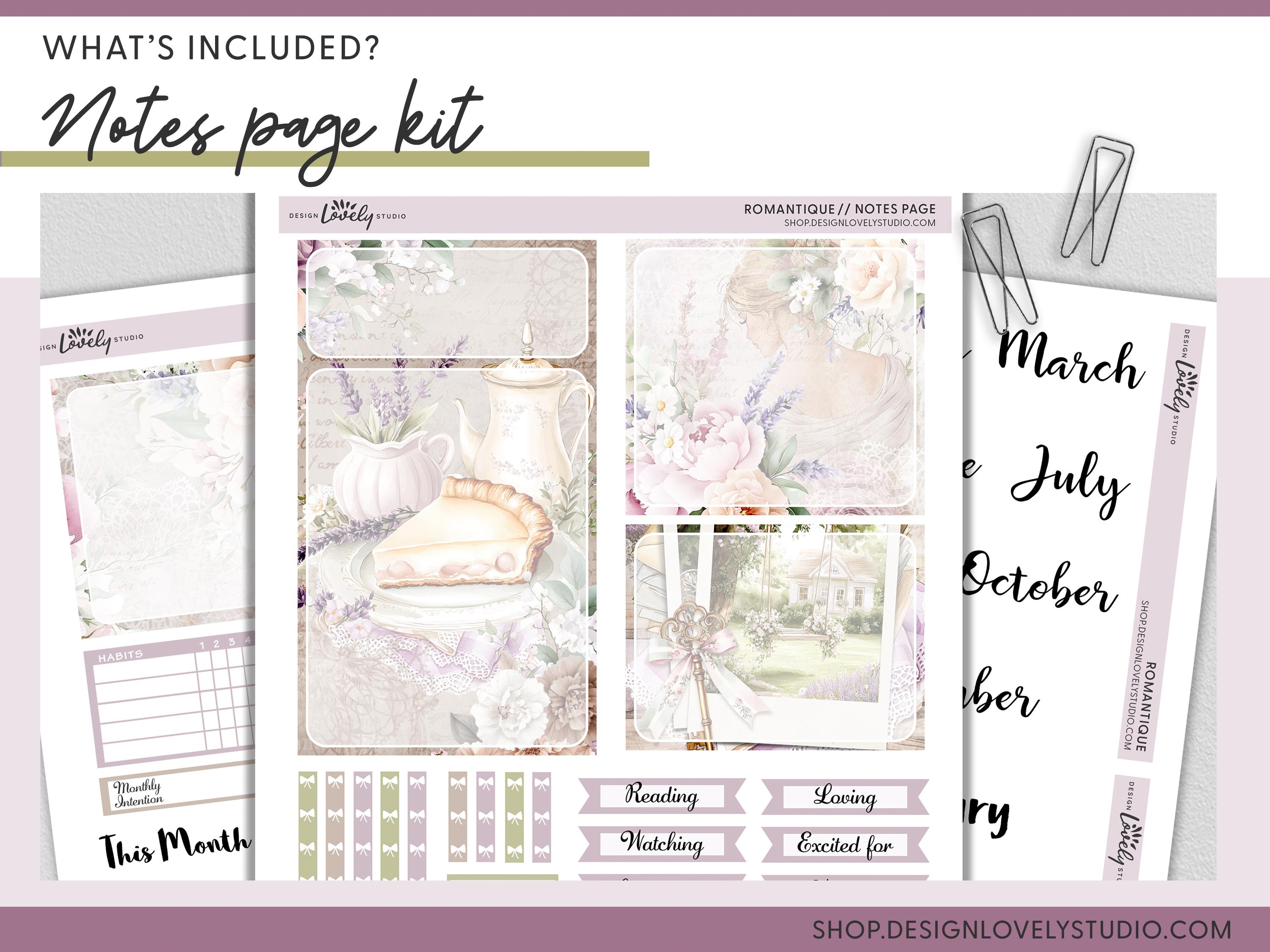 Spring Planner Stickers Bundle, Printable Vertical Weekly Sticker ...