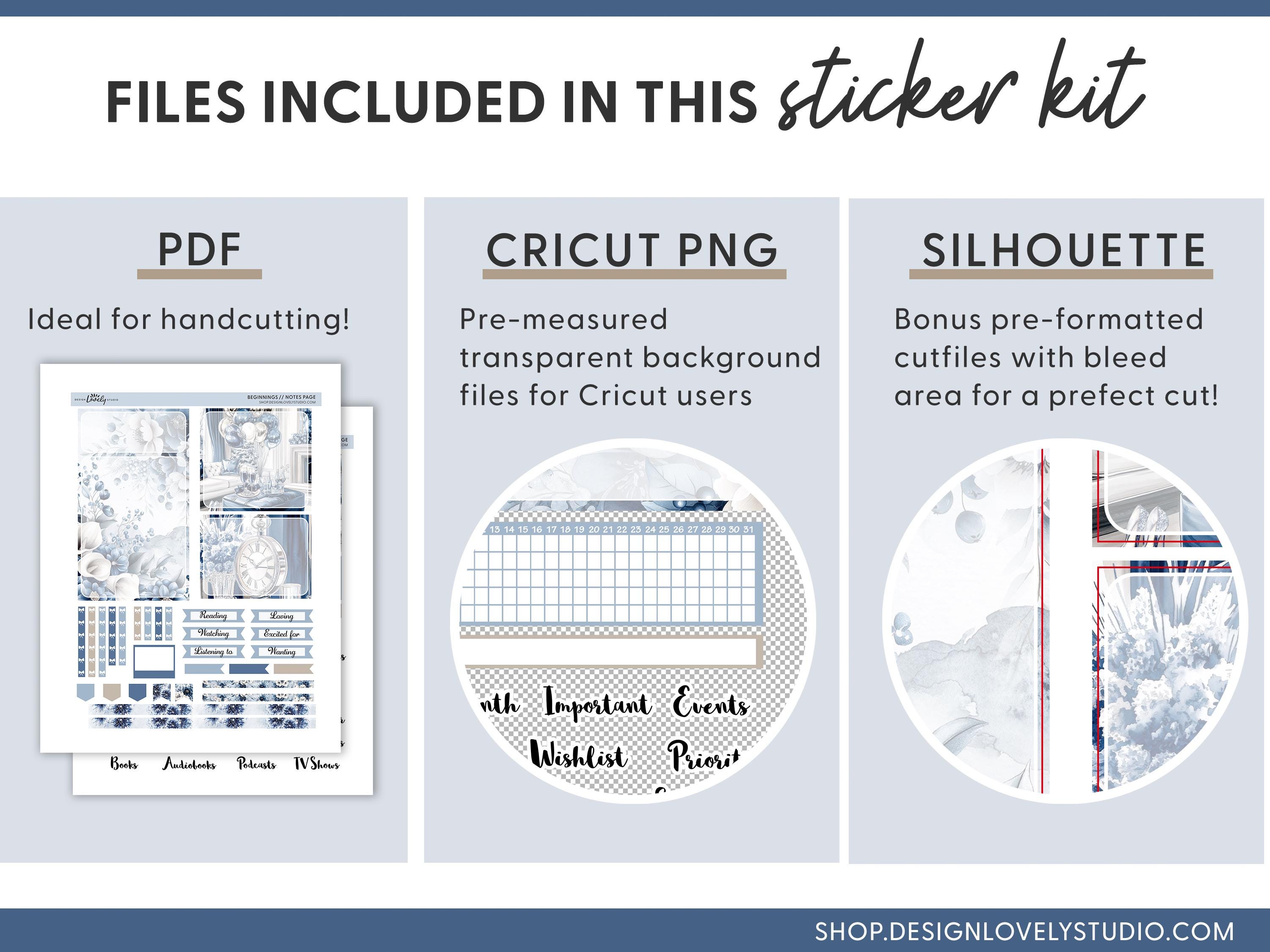 January Notes Page Kit, January Dashboard Stickers, January Monthly ...