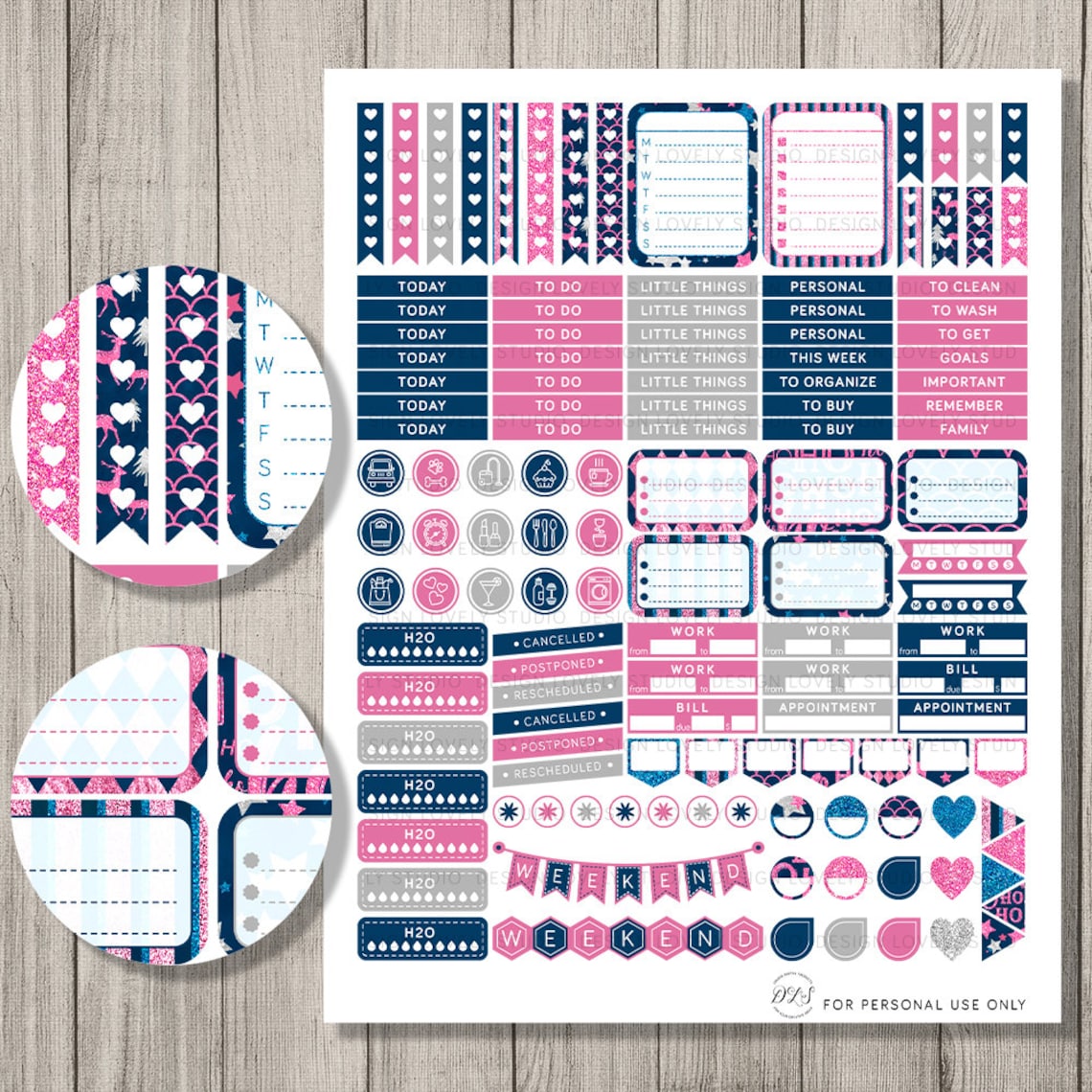 Christmas Planner Stickers Printable, Christmas Sticker Kit, December ...