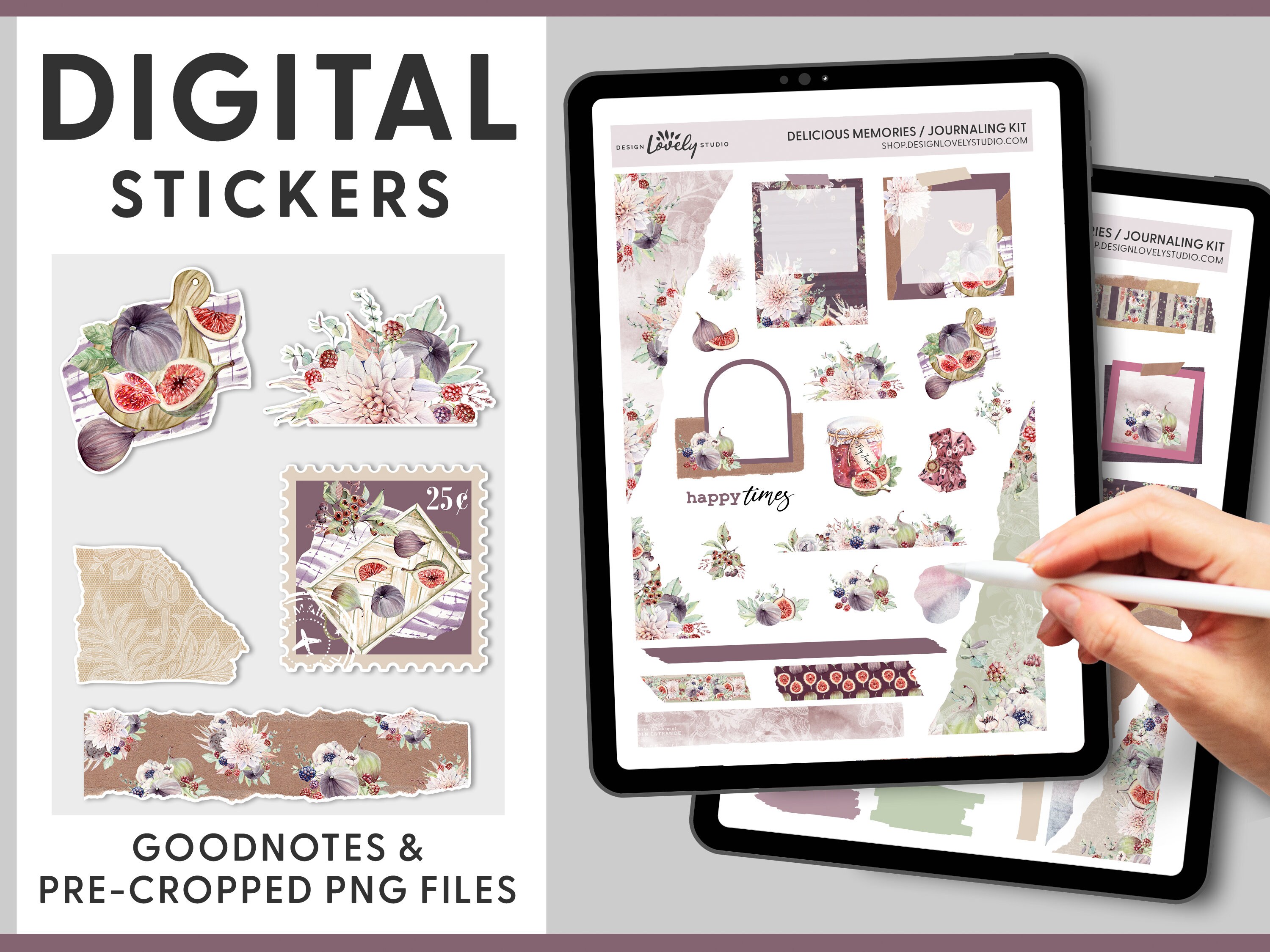 Digital Planner Stickers, Digital Journaling Stickers, Goodnotes ...