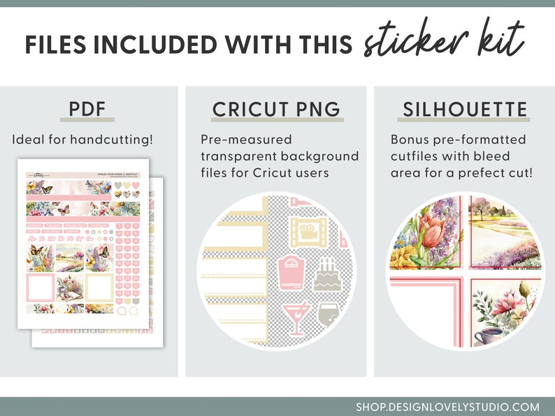 Printable Monthly Planner Stickers, May Monthly Kit, June Monthly Kit ...