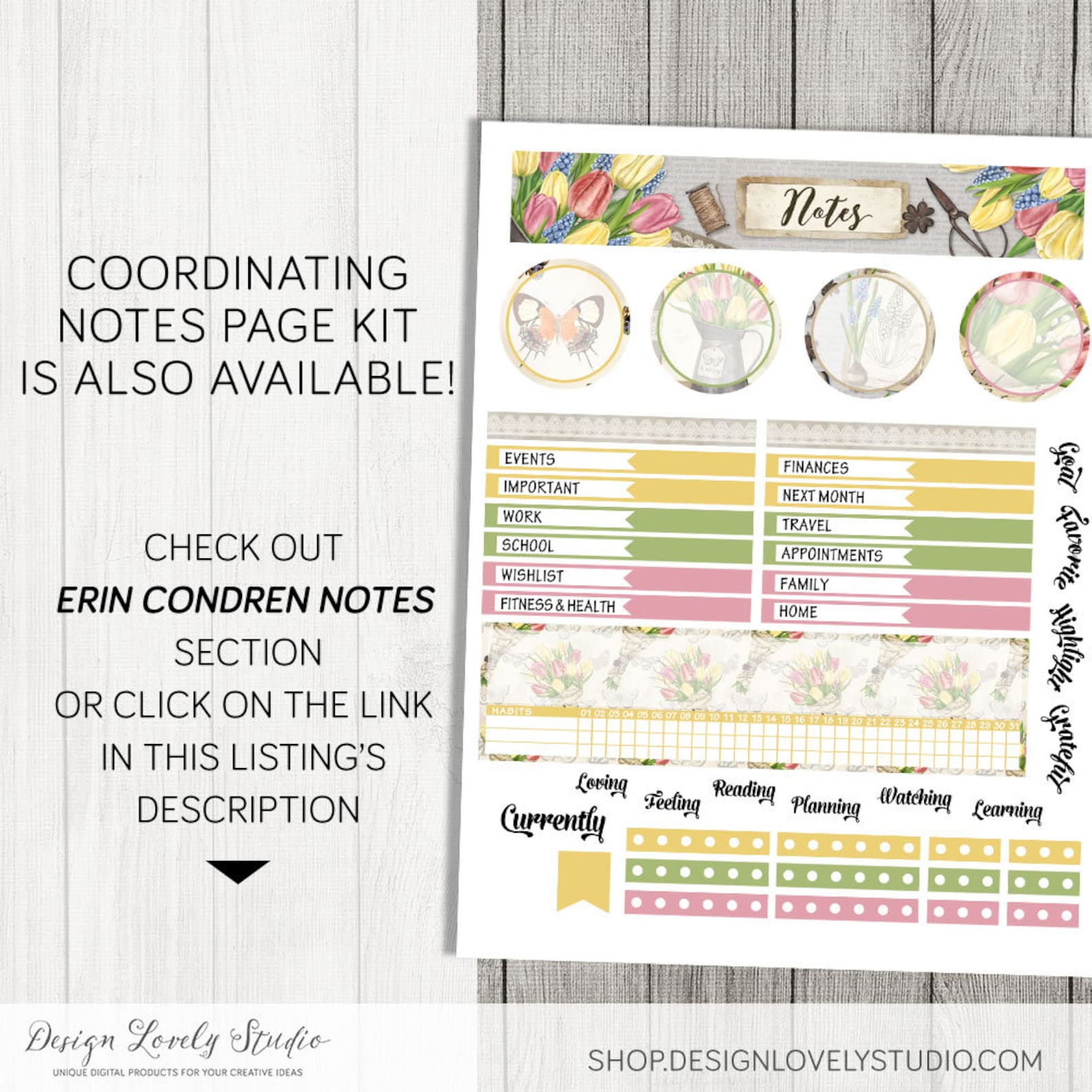 MARCH Monthly Planner Stickers Printable March Monthly Kit - Etsy