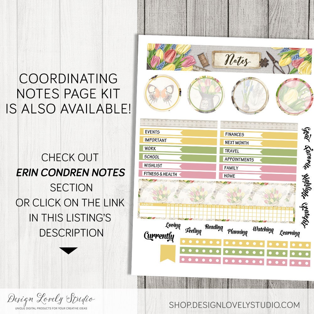 MARCH Monthly Planner Stickers Printable March Monthly Kit - Etsy