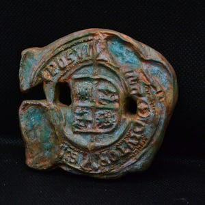 Pirate spanish doubloon coin replica - handmade resin film prop