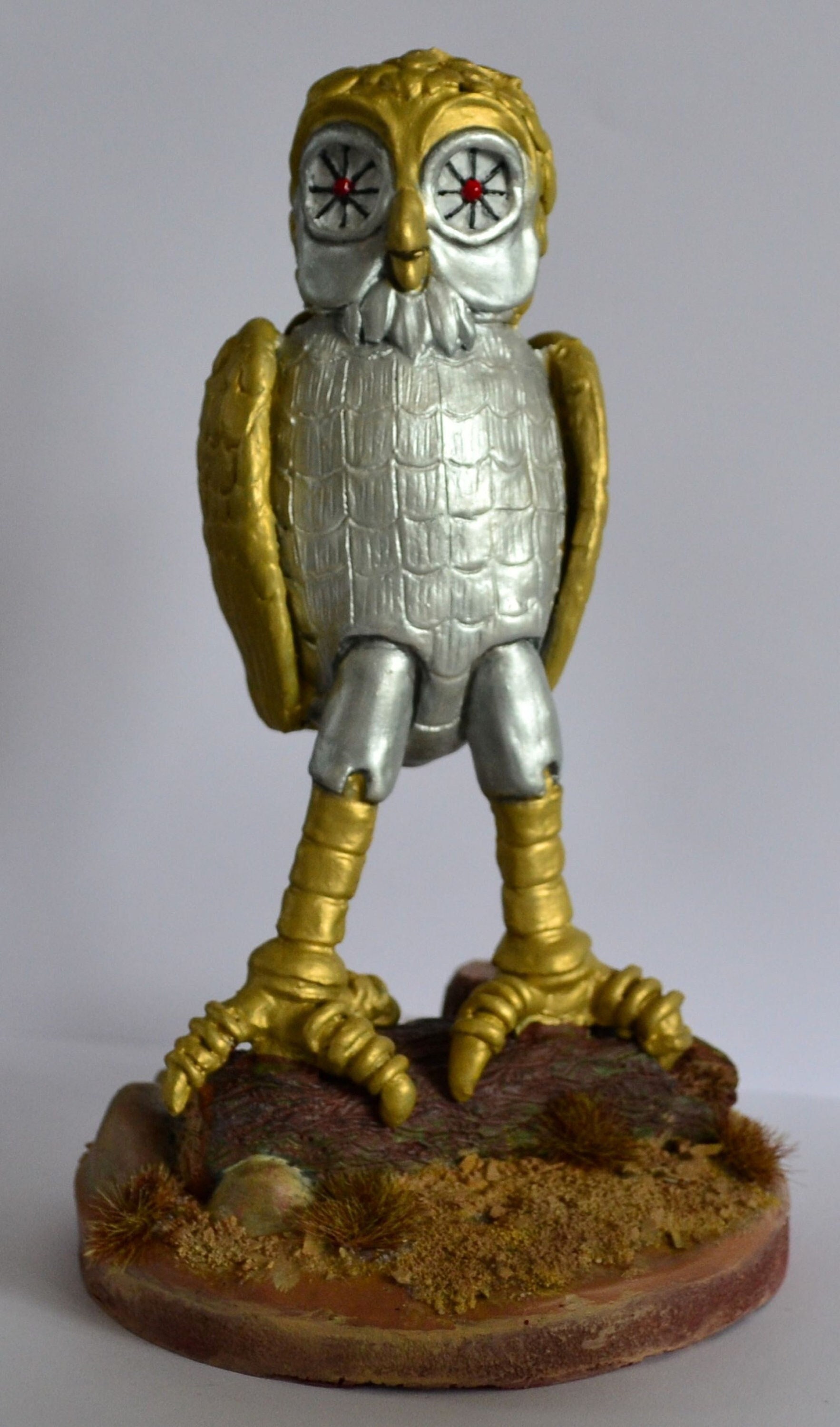 I 3D scanned the old Bubo mechanical from Clash of the Titans when I worked  on the remake years ago, and printed him out recently as one of the first  test print