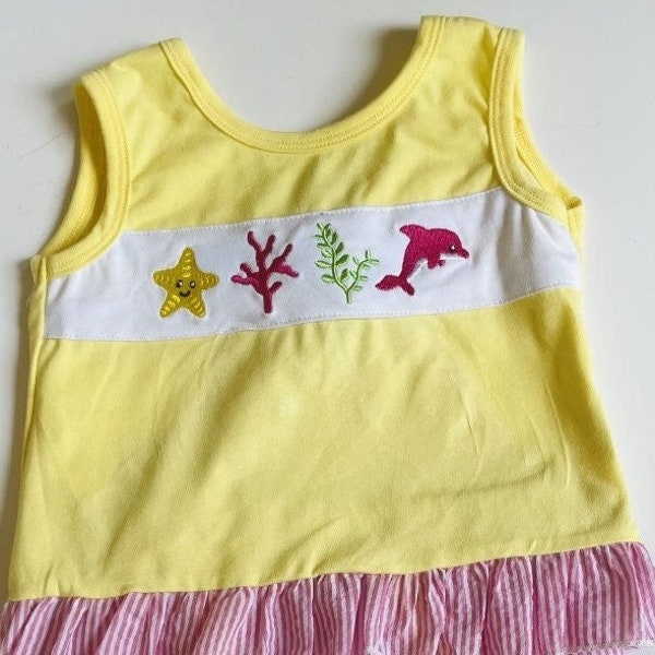 Yellow applique Girls short set. Pink ruffle seersucker shorts. Summer Short Set Ruffle Short Set. Whale ruffle short set.