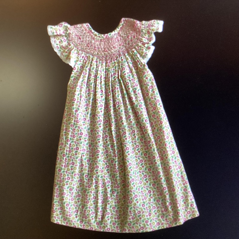 Smocked Bishop Bubble - Primrose Floral