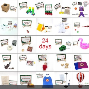 24 Days of Christmas Elf kit with props and sayings.