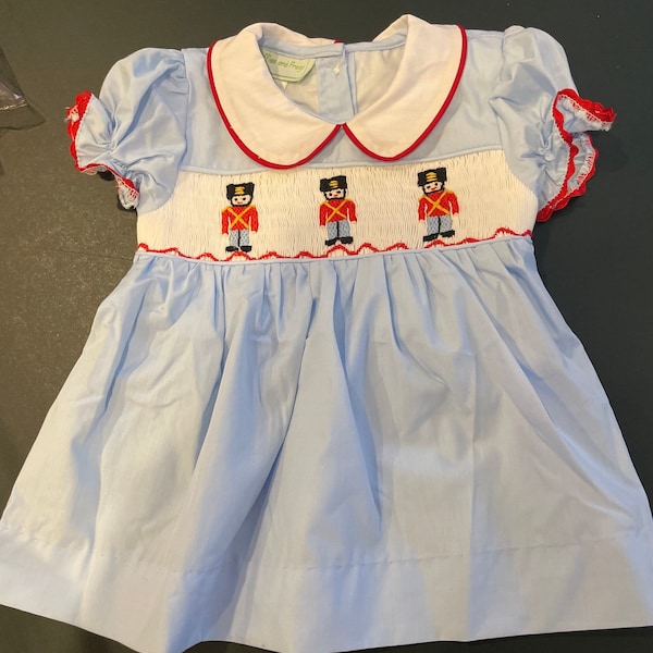 Nutcracker Smocked Dress Etsy