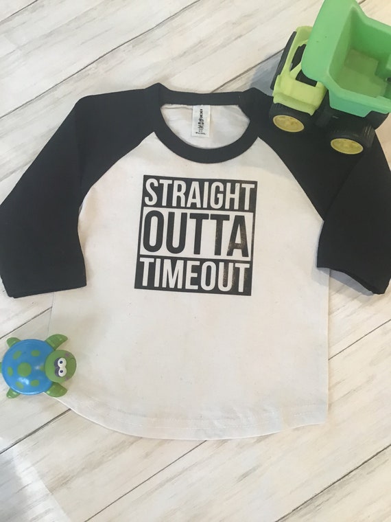 Kids Straight Outta Time Out Parody T-Shirt Kids Straight Outta Time Out Parody T-Shirt