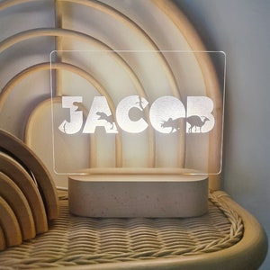 Personalised LED Night Light - Dino