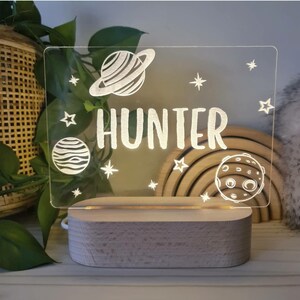 Personalised LED Night Light - Planets