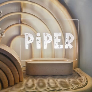Personalised LED Night Light - Stars