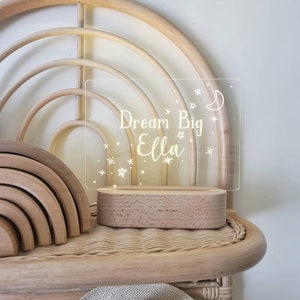 Personalised LED Night Light - Dream Big