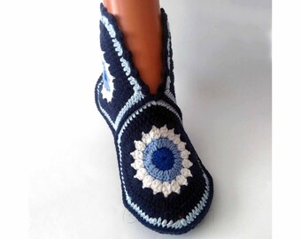 granny slipper boots