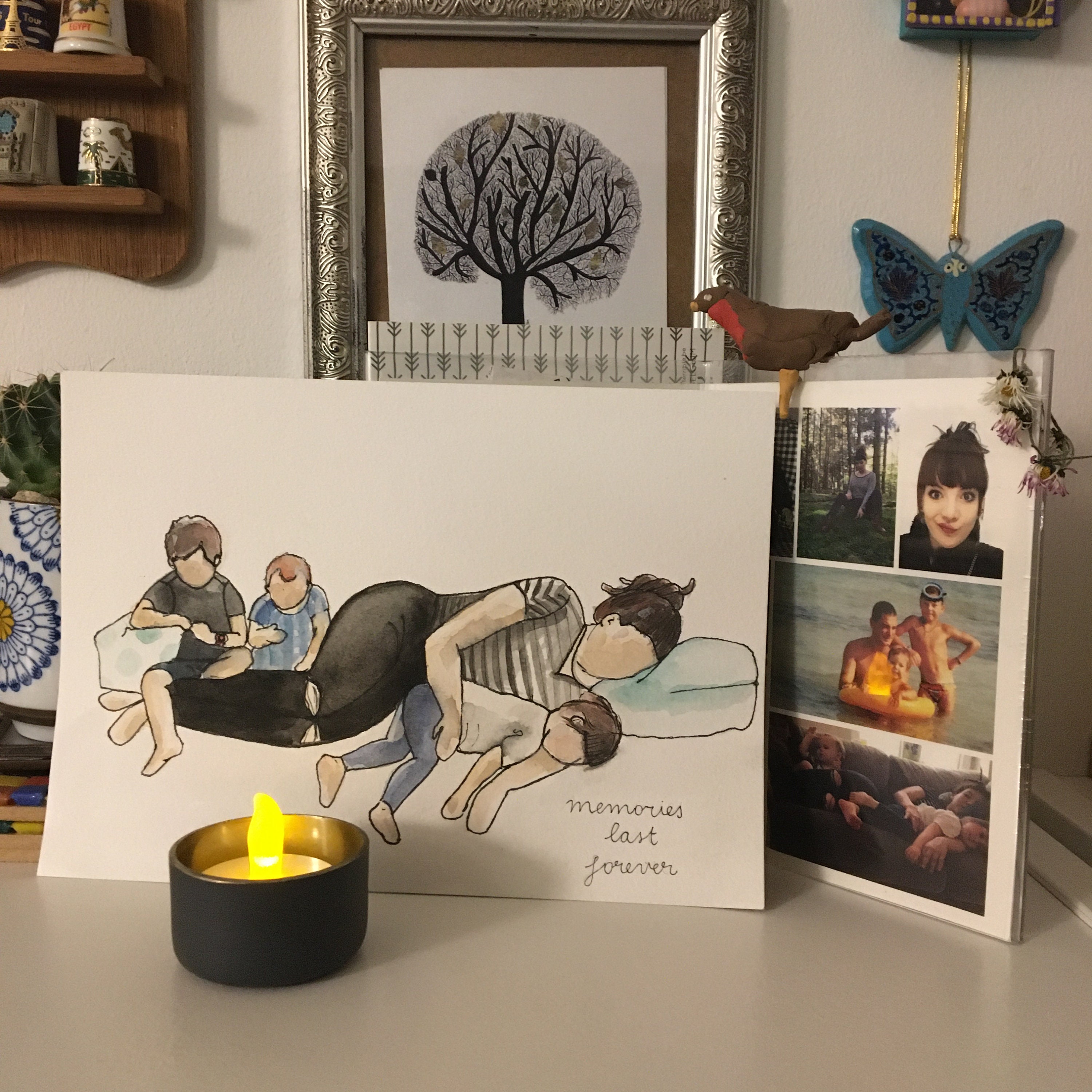 Remembering Loved Ones With a Watercolour Painting Etsy