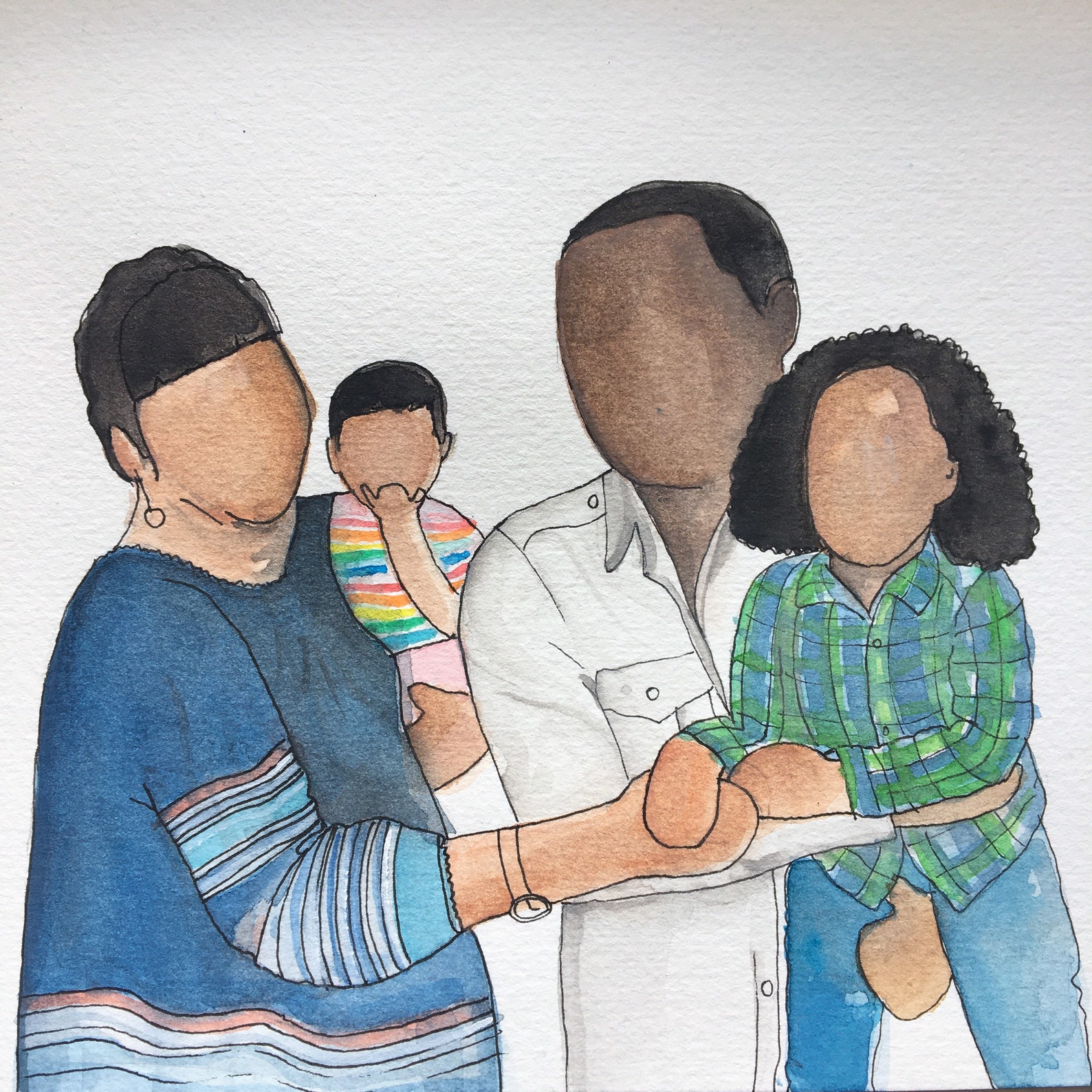Custom Made Painting of Your Family Picture. Etsy