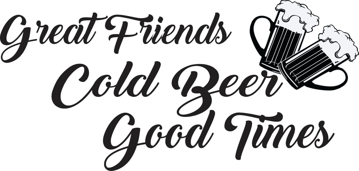 Great Friends Cold Beer Good Times beer mugs drinking Etsy