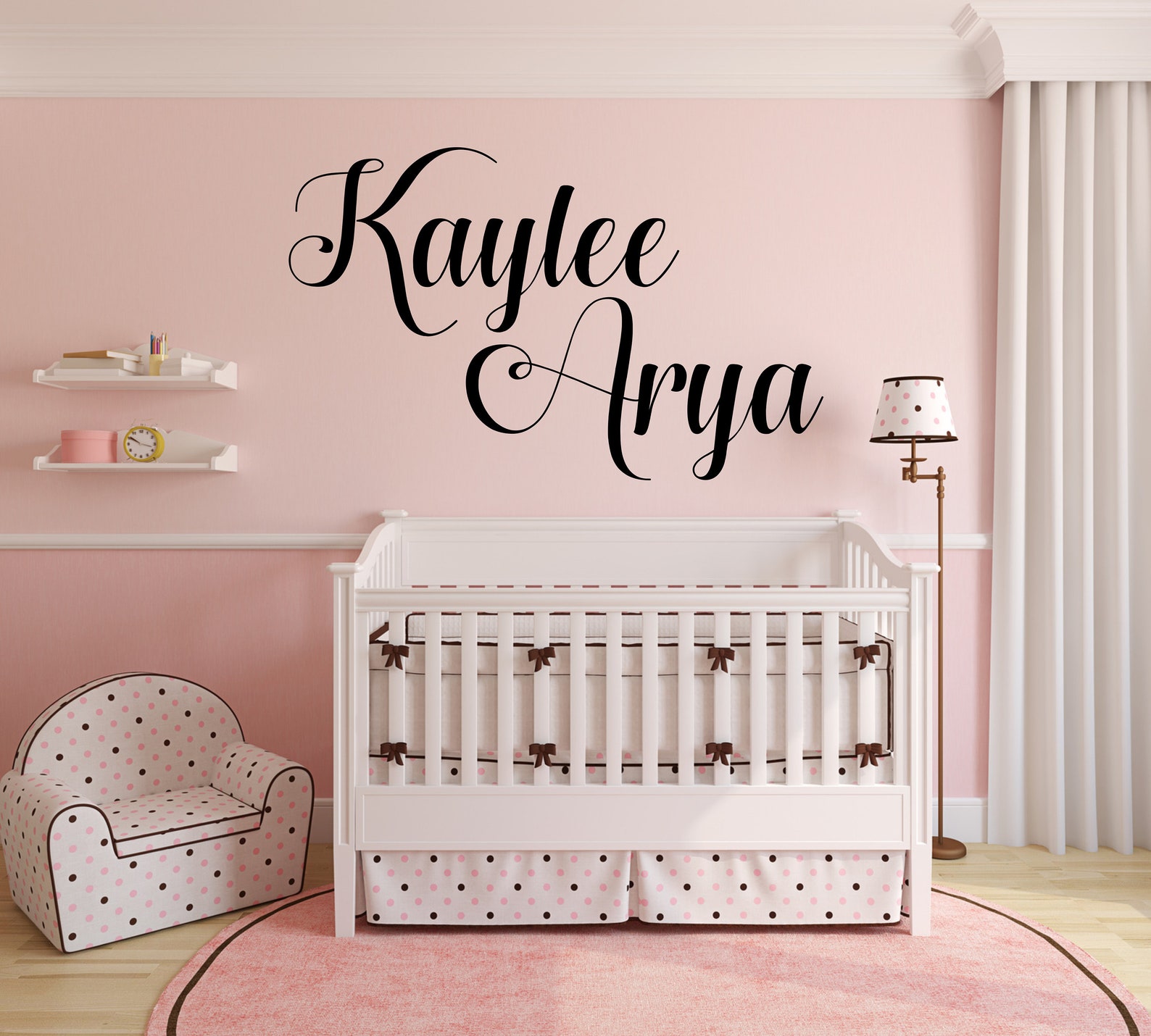 Personalized Name Wall Decal customized cursive decal name Etsy