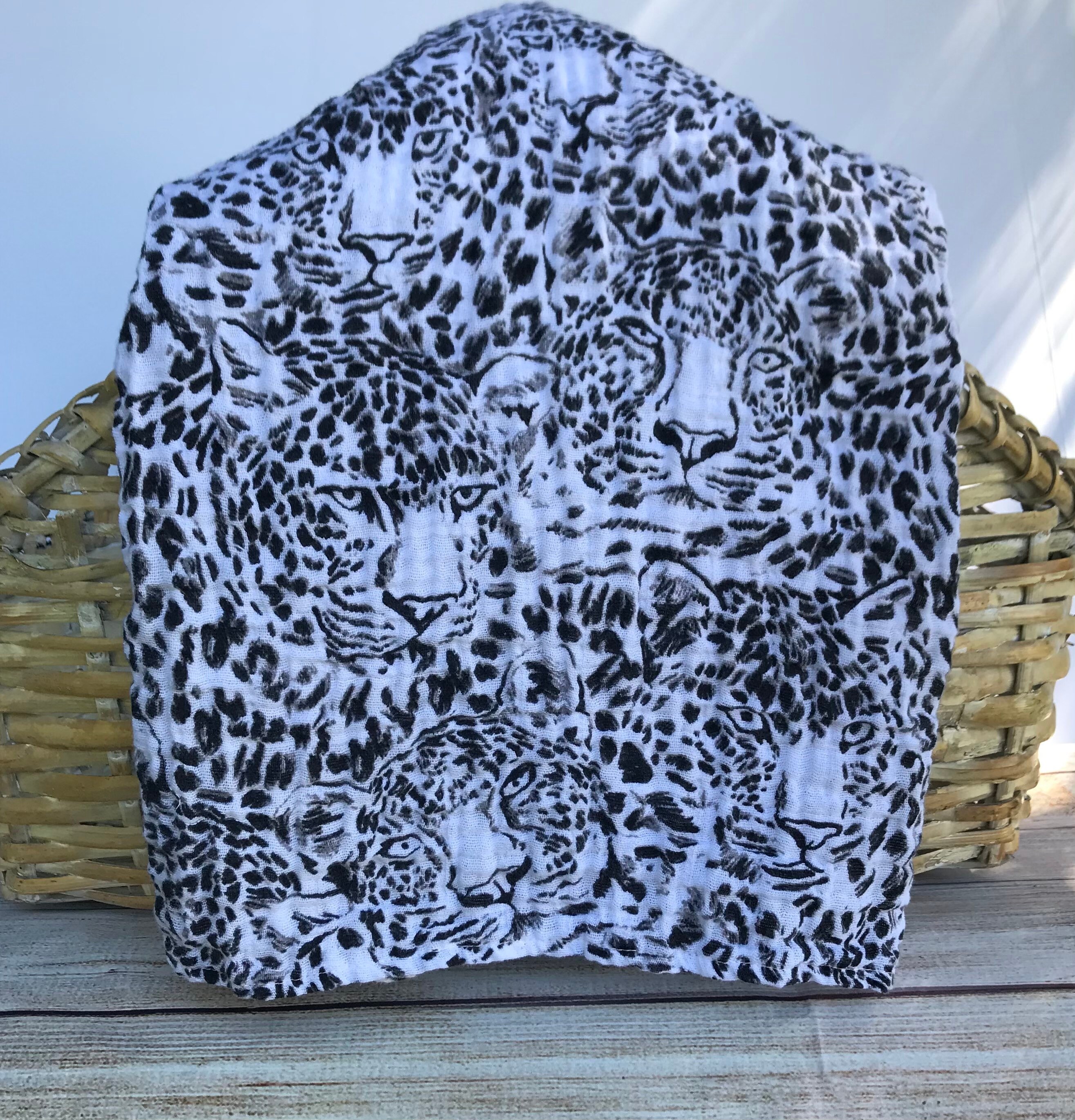 Large Baby SwaddleSnow Leopard BlanketDouble Gauze Cotton Etsy