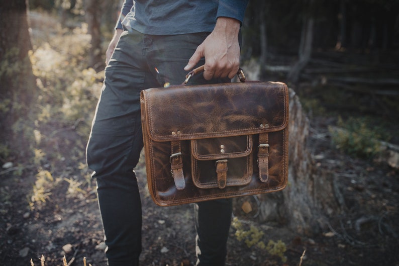 Buffalo Leather Briefcase image 5