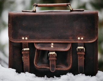 Buffalo Leather Briefcase