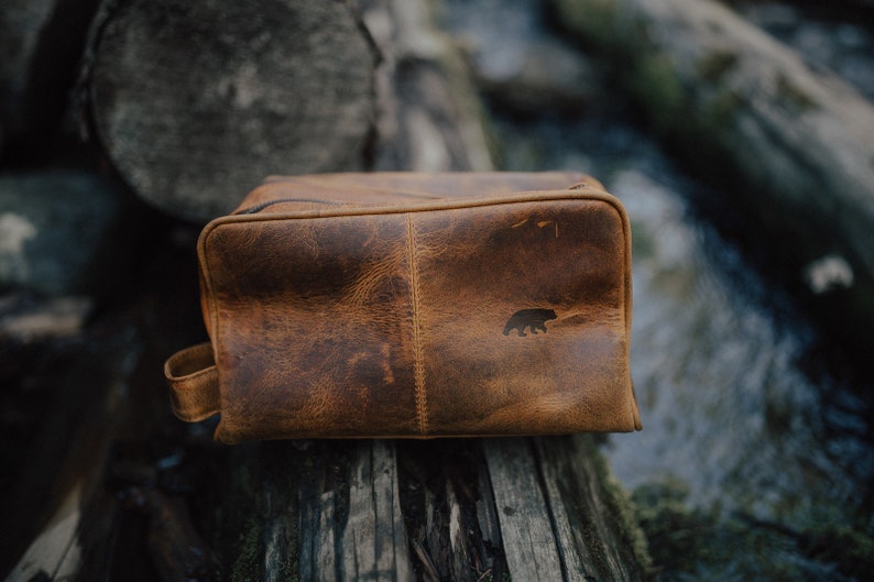 Buffalo Leather Dopp Bag image 3