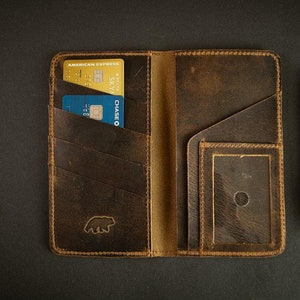 Leather Checkbook Wallet image 1