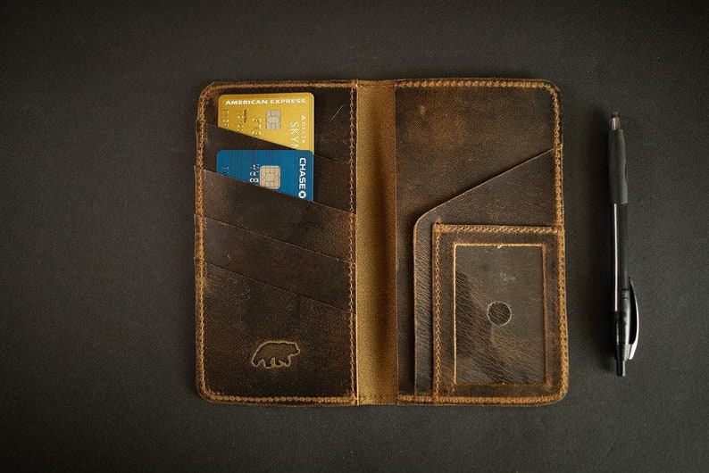 Leather Checkbook Wallet image 1
