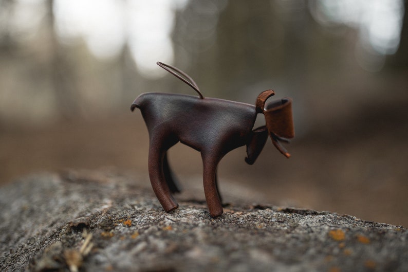 Leather Moose Ornament image 1