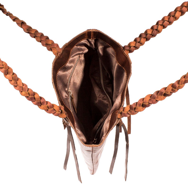 Braided Leather Tote