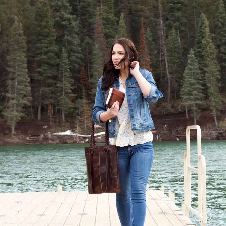 Braided Leather Tote
