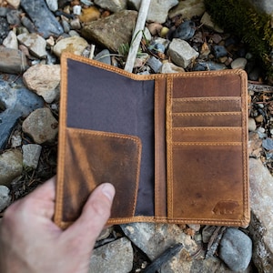 Buffalo Leather Passport Cover