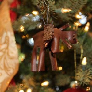 Leather Moose Ornament image 4