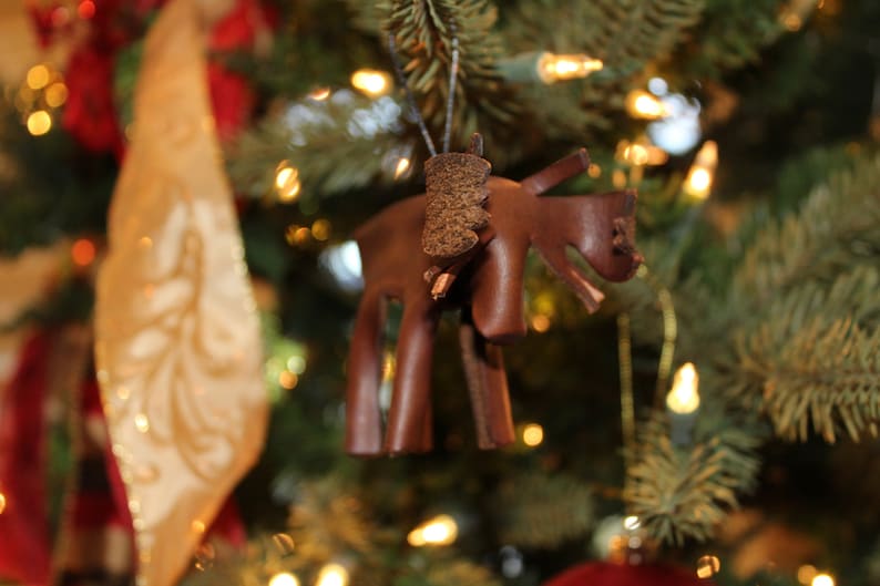 Leather Moose Ornament image 4