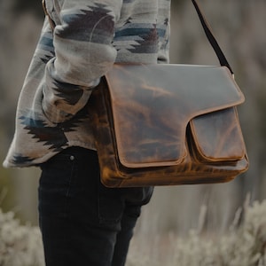 Buffalo Leather Messenger